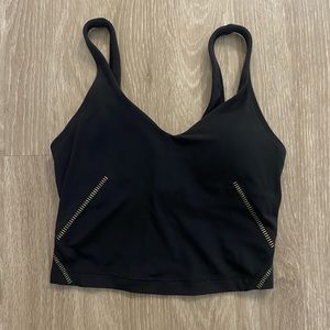Lululemon black special edition align tank with gold accents size 2 fits like 0